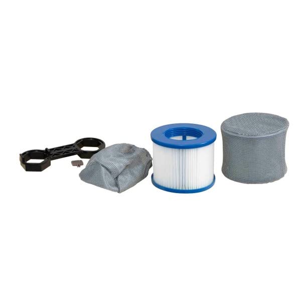 **EASE.ZONE Aufblasbarer Spa 800L | Beheizt, 180×180×65 cm, Schwarz**