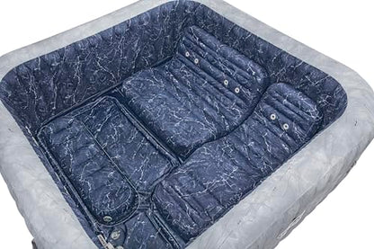 **Bestway Lay-Z-SPA San Francisco HydroJet Pro Whirlpool 7 Personen 230×230×71 cm | App-Steuerung, Marmor-Optik Samtgrau**