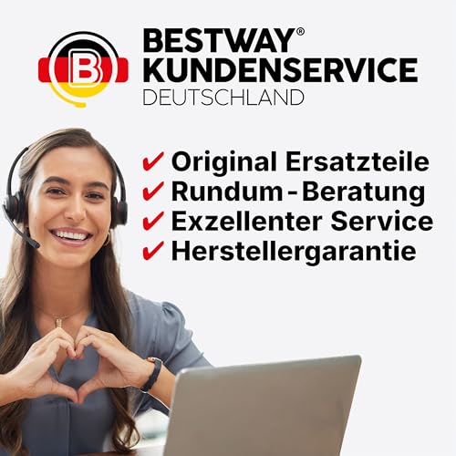 **Bestway Lay-Z-SPA Carrara AirJet Whirlpool 6 Personen Ø170×65 cm | Energiesparend, App-Steuerung, UltraFit-Pumpe, Dunkle Alabaster-Optik**