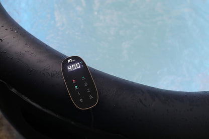 **MSpa Aurora Whirlpool 6 Personen 204×204×70 cm | 138 Düsen, LED, UVC+ Desinfektion, aufblasbar, Rhino Tech**