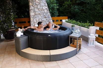 **MSPA Camaro Whirlpool 6 Personen 204×204×70 cm | 138 Düsen, PTC-Heizung, Ozon, aufblasbar, digitale Steuerung**